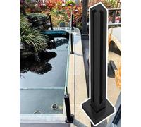 Acciaio inossidabile 304 il per scale ringhiera in vetro con viti nere balcone e piscina balaustra in vetro angolo post 110 cm & elegante soluzione di sicurezza