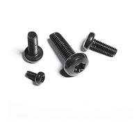Acciaio inossidabile 304 nero, vite Torx interna a testa tonda, vite a testa bombata, bullone, M4-M4 * 10 (20 pezzi) nero