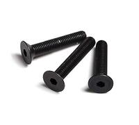 Acciaio inossidabile 304 nero, viti a esagono incassato a testa svasata, viti, bulloni a testa piatta, M5-M5 * 10 (20 pezzi) nero