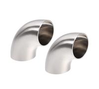 Acciaio Inossidabile 304 Sanitario Raccordo Gomito Lucidato 1.26"Tubo 2pcs
