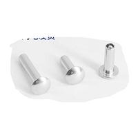 Acciaio inossidabile 304, testa tonda piatta, ribattino semi-cavo, rivetto a testa piatta grande, rivetto cavo-M4*4