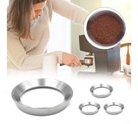 Acciaio inossidabile 51 mm Macinacaffè dosatore a imbuto ad anello in alluminio per macchina portafiltro ciotola preparazione polvere (58 mm)