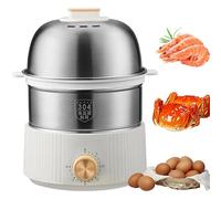 Acciaio Inossidabile A Caldaia Per Uova, Pentola Di Uova Elettrica Multicooker Da 350 W Con Tempistica Di 30 Minuti, Chiusura Automatica, Macchina Per La Colazione A Vapore A Vapore Multifunzionale
