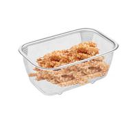 Acciaio inossidabile a colare rettangolare - cestino del filtro a maglie a maglia | Porta di patatine francese, cibi fritti che servono Baskett, cucina Sterrar per svuotare il risciacquo frutti