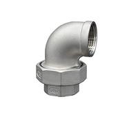 Acciaio Inossidabile a Gomito a 90 Gradi, 1/4 '' - 2''bsp Female Fila Vite Elbow Union304 in Acciaio Inossidabile DN8 - DN50 Connettore Giunto per Il Raccordo con Tubo d'Acqua