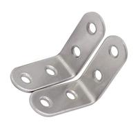 Acciaio Inossidabile Ad Angolo A 90 Gradi A Forma Di L, Braccia In Metallo Ad Angolo Retto Per Rinforzo Dei Mobili, Supporto Per Scaffali, Mobili E Progetti Fai-da-te 100 pezzi argento