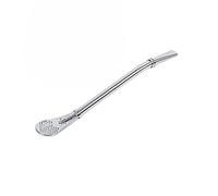 Acciaio inossidabile affidabile Yerba Mate Tea Gourd Bombilla Cannuccia Filtered Spoon Filter Stirrer Silver