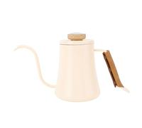 Acciaio inossidabile bollitore di caffè con coperchio termometro 600 ml di lunghezza stretta a ciottolo a ciottolo a mano in vaso a mano ideale per la casa e il campeggio