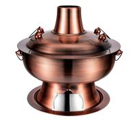 Acciaio inossidabile Carbone Hot Pot Tradizionale Shabu Cooker per autentica zuppa cinese pranzo