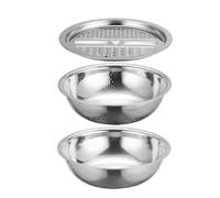 Acciaio inossidabile Colander - with Grater, Metal Kitchen Colander Set
