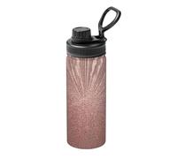 Acciaio inossidabile del bollitore isolato 18oz della stampa di rosa dell'oro di rosa per il viaggio di fitness di sport