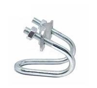 acciaio inossidabile, Dimensioni multiple del dispositivo for tubi for impalcature in acciaio con morsetto a U incrociato a doppia zincato M8(60x90mm)
