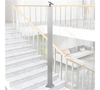 Acciaio inossidabile ils per scale interni ed esterni balaustra con balaustre argento e montaggio a pavimento elegante perfetto per ristrutturare la casa e la sicurezza.