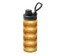 Acciaio inossidabile isolato 18oz della stampa del campo di grano del bollitore per il viaggio di forma fisica di sport