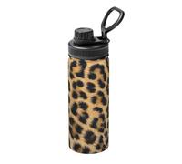 Acciaio inossidabile isolato 18oz della stampa di stampa della stampa ruvida del leopardo del bollitore per il viaggio di forma fisica di sport