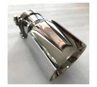 Acciaio Inossidabile La Gola Della Coda Del Silenziatore Universale Con Bordo Smussato Modifica Dell'auto Tubo Di Scarico Tubo Di Scappamento(60MM IN-76MM OUT)