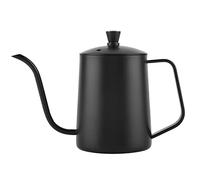 Acciaio inossidabile lungo caffè a collo di cerotto chottle gocciolamento coperchio per casa cucina caffettiera 550 ml di capacità nera