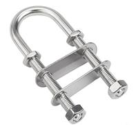Acciaio inossidabile Marine Boat Stern Bow Eye Tie Down U Bolt M8 304 Grado Per Deck & Cabin Hardware