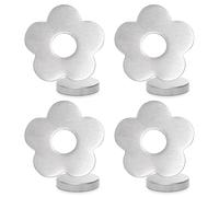 Acciaio Inossidabile Pesi per Tende, 4Pcs Magnetici Fermatovaglia da Tavola, Pesi per Tende Magnetici, Pesi per Tovaglia da Esterno per La Festa Giardino Picnic Matrimonio Frigorifero, Capo di Prugna