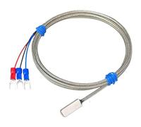 Acciaio inossidabile PT100K Tipo incollato Sensore di temperatura patch for misurazione superficiale Cavo schermato 1-20 m Resistenza termica a 3 fili(PT100 Type Cable 5m)
