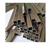 Acciaio inossidabile rettangolare. Tubo quadrato in acciaio inossidabile 304, spessore 1 mm, lunghezza 500 mm, diverse dimensioni(19mm*19mm*1mm)