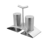 Acciaio inossidabile Sali Peperoni Shaker Set Cottura Bottiglia di Condimento con Base Stand per Cucinare Cucina Scatola Condimento per Casa Cucina Cucina