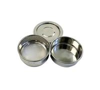 acciaio inossidabile standard di laboratorio set, Set di setacci for prove laboratorio con coperchio e fondo zincato da 10 cm, diverse dimensioni delle maglie(500 mesh(0.0308mm))