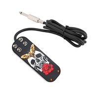 Acciaio inossidabile tatuaggio pedale pedale pedale controllo teschio pedale pedale alimentazione macchina per alimentazione clip cavo tatuaggio accessorio (3PCS)