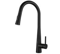 Acciaio Inossidabile touchless con spruzzatore a trazione, Rubinetto del lavandino del sensore Intelligente, Rubinetto, Manico a Manico sul Rubinetto della Cucina, Nero