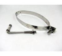 Acciaio Inox 10 " x 5 " Silenziatore Marmitta Supporto Scatola Cinghia Ovale