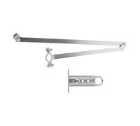 Acciaio Inox Apriporta per Finestra a Manovella | Braccio Curvo Robusto, Comando Manuale Meccanico, per Finestre a Battente e Sfiati Serra