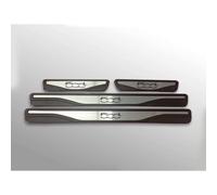 Acciaio Inox Battitacco per Auto Sticker Protezione Davanzale Della Porta Protezione Antigraffio Soglia Styling per FIAT 500L 2012UP, 4 Pezzi