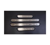 Acciaio Inox Battitacco per Auto Sticker Protezione Davanzale Della Porta Protezione Antigraffio Soglia Styling per Toyota RAV4 2010-2024, 4 Pezzi