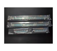 Acciaio Inox Battitacco per Auto Sticker Protezione Davanzale Della Porta Protezione Antigraffio Soglia Styling per Suzuki Vitara 2014-2021 2022 2023 2024, 4 Pezzi