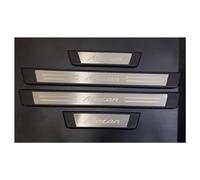 Acciaio Inox Battitacco per Auto Sticker Protezione Davanzale Della Porta Protezione Antigraffio Soglia Styling per Porsche Macan 2014-2022 2023 2024, 4 Pezzi