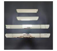 Acciaio Inox Battitacco per Auto Sticker Protezione Davanzale Della Porta Protezione Antigraffio Soglia Styling per Renault Dacia Sandero Stepway, 4 Pezzi