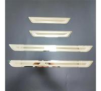 Acciaio Inox Battitacco per Auto Sticker Protezione Davanzale Della Porta Protezione Antigraffio Soglia Styling per FIAT 500 Elettrico 2021-2023 2024, 4 Pezzi