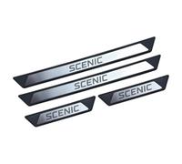 Acciaio Inox Battitacco per Auto Sticker Protezione Davanzale Della Porta Protezione Antigraffio Soglia Styling per Scenic II III 2003-2015, 4 Pezzi