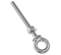 Acciaio Inox Bullone ad Occhiello con Dado M10x100 316 | Acciaio Inossidabile, Montaggio Rapido, Resistente alla Ruggine, per Uso Marino e Attività All'aperto