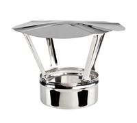 Acciaio Inox Camino Cappuccio Canna Fumaria Cap Stufa Tubo Rain Cover Condotto