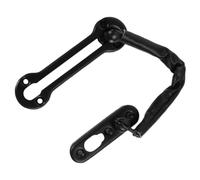 Acciaio Inox Catena di Sicurezza per Porta Nero per Hotel | Installazione Semplice, Copertura Delicata sulla Superficie, per Porte a Battente in Legno e Telai Interni