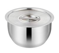 Acciaio Inox Ciotola per Uova al Vapore Coperchio | , Leggera e Facile da Sollevare, per Dessert e Crema Pasticcera, Casa e Ristoranti