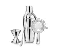 Acciaio Inox Cocktail-Set Shaker Misurino 500ml Apribottiglie BAR Setaccio