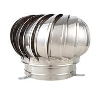 acciaio inox Comignolo cappello, Ventilazione Comignolo acciaio Rotat Comignolo cappello Spinner Spinner Anti Downdraught Comignolo sfiato Cowl cappello(Misura:600mm) GINOLEI (Misura: 450mm)