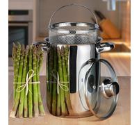 Acciaio Inox Cuoci Asparagi Piatto Noodle Pastaiola Pentola Cesto