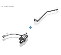 Acciaio Inox Duplex Impianto Racing Toyota Corolla E12 1.4 1.6 Hatchback 100mm