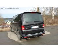 Acciaio Inox Duplex Scarico Sportivo VW T5 4motion Ogni 2x80mm