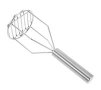Acciaio Inox e Silicone Schiacciapatate Manuale per Purè | Patate Viola e Ortaggi a Radice, Resistente al Calore, Design Multifunzione, Argento Elegante