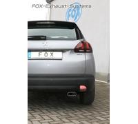 Acciaio Inox Impianto Completo Racing Da Gatto. Peugeot 2008 145x65mm Inclinato