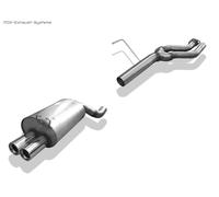 Acciaio Inox Impianto Completo Racing da Kat Mercedes Sl R129 2x80mm